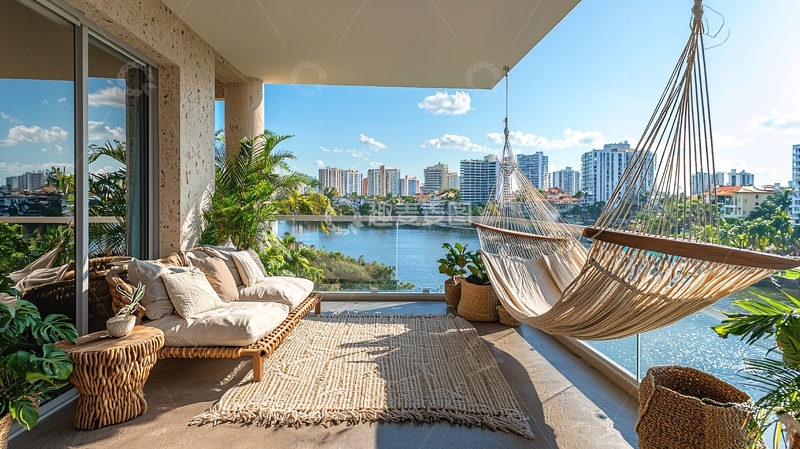 高清大图下载【趣麦麦图】豪华阳台休闲区