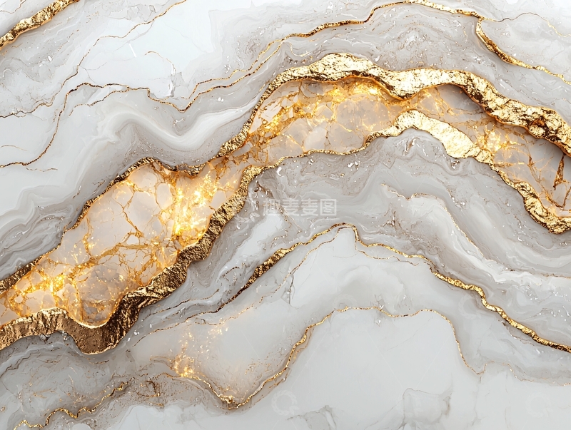 高清大图下载【趣麦麦图】金箔纹理大理石