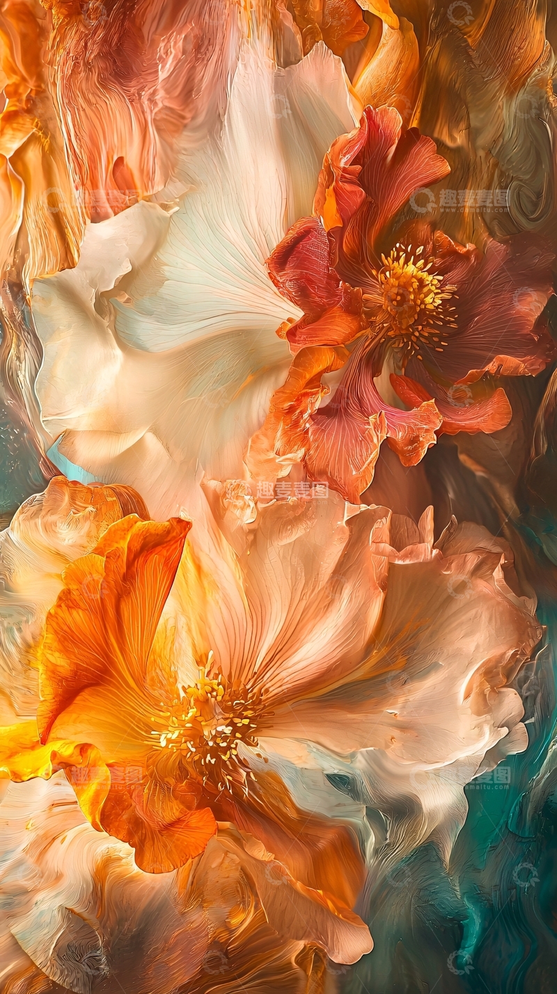 高清大图下载【趣麦麦图】抽象花卉艺术