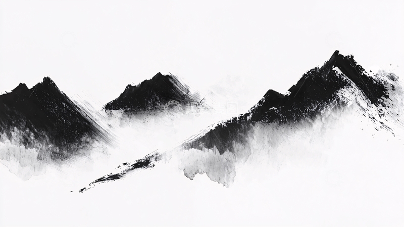 高清大图下载【趣麦麦图】水墨山水画458