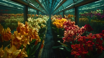 现代化花卉种植基地