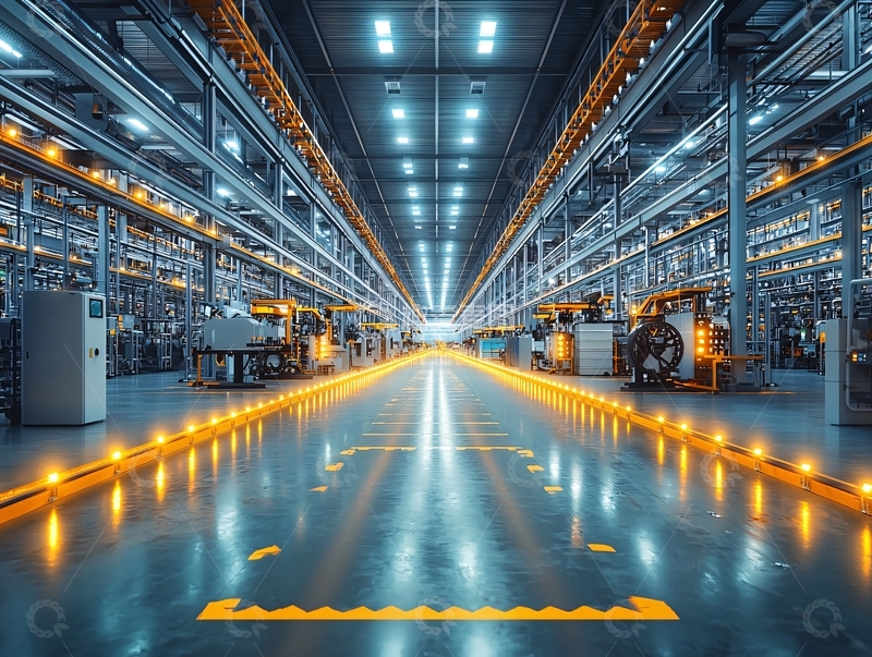 高清大图下载【趣麦麦图】智能工厂车间内部