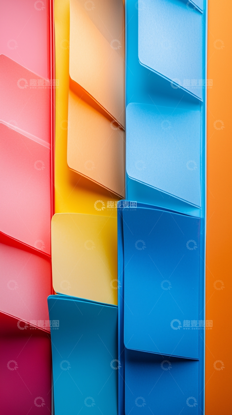 高清大图下载【趣麦麦图】彩色渐变纸张