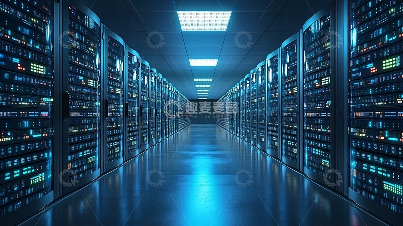 高清大图下载【趣麦麦图】服务器机房