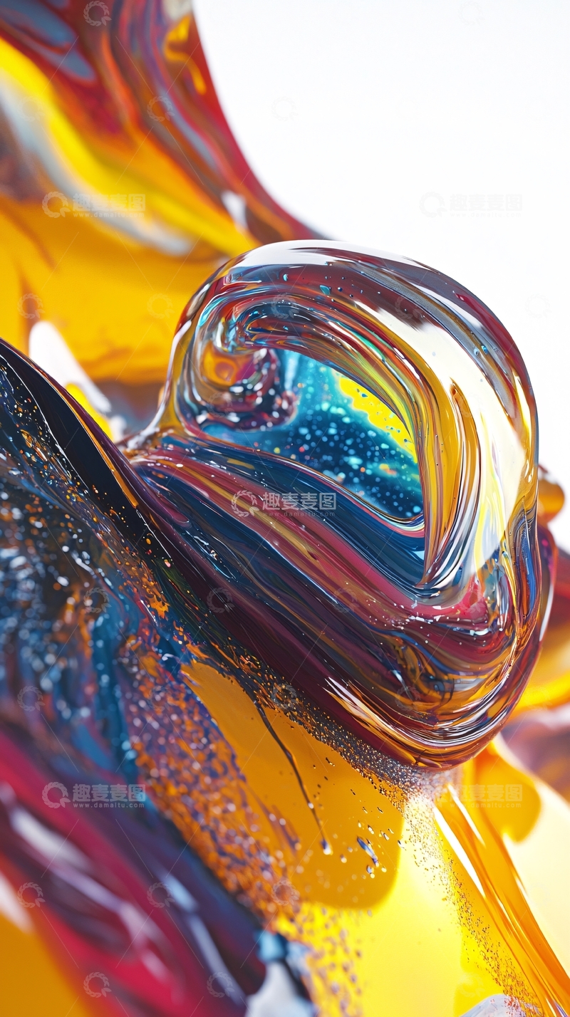 高清大图下载【趣麦麦图】抽象油画质感