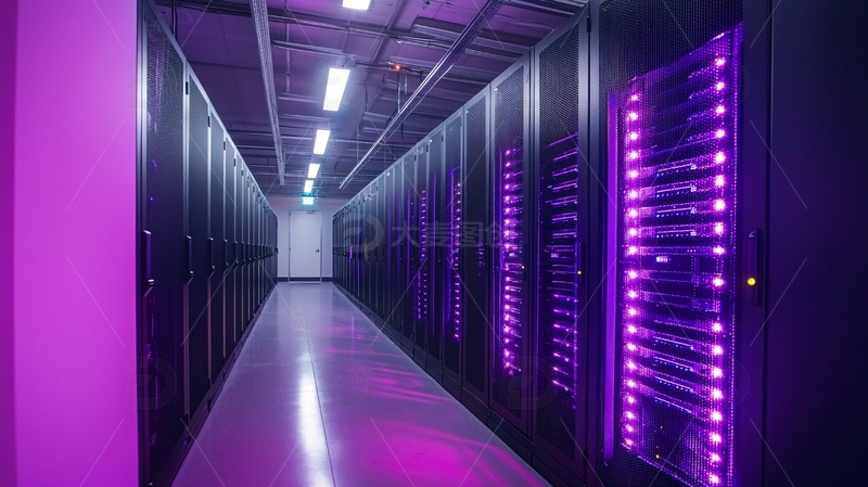高清大图下载【趣麦麦图】服务器机房内部场景