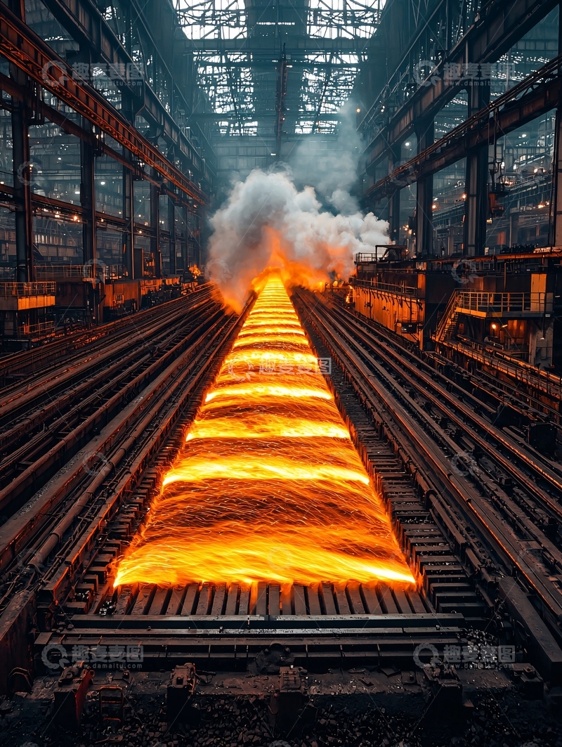 高清大图下载【趣麦麦图】炽热的金属流动