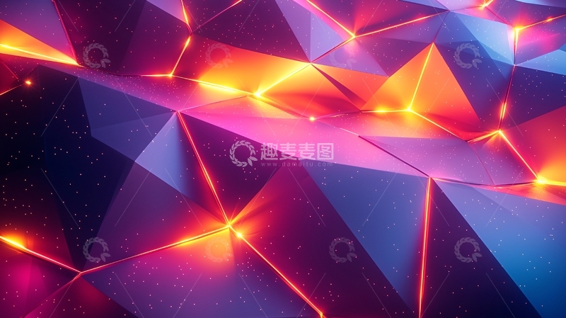 高清大图下载【趣麦麦图】抽象几何背景