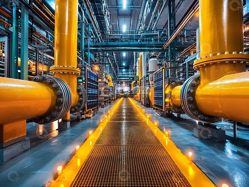 高清大图下载【趣麦麦图】工业管道内部视角