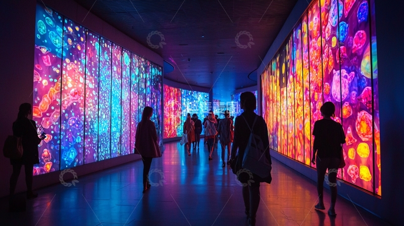 高清大图下载【趣麦麦图】色彩绚丽的艺术装置