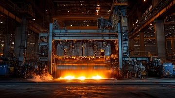 金属在高温下加工的场景