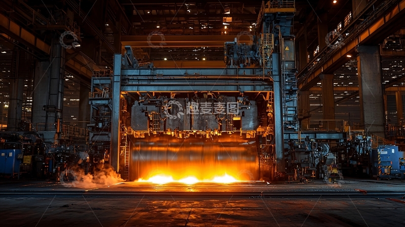 高清大图下载【趣麦麦图】金属在高温下加工的场景