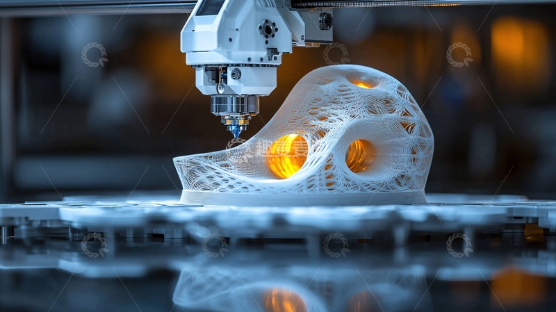 高清大图下载【趣麦麦图】3D打印机工作过程