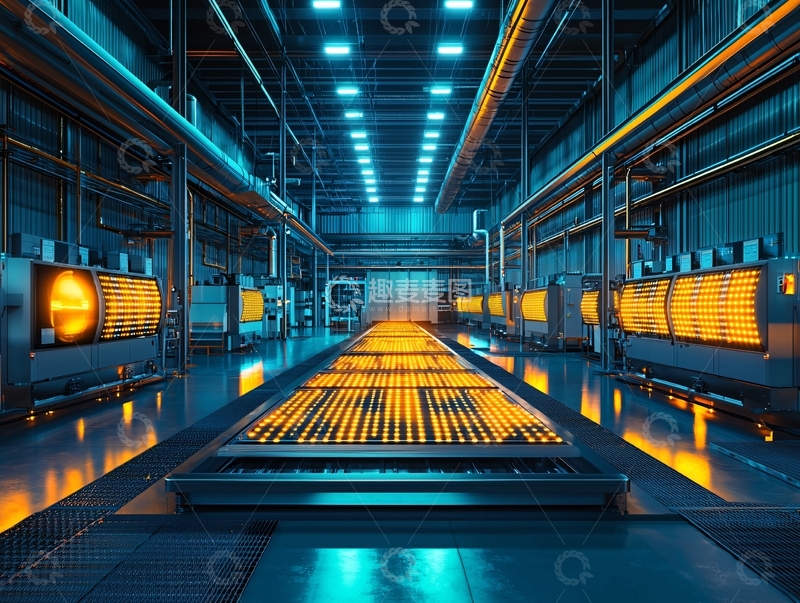 高清大图下载【趣麦麦图】工业厂房内部透视