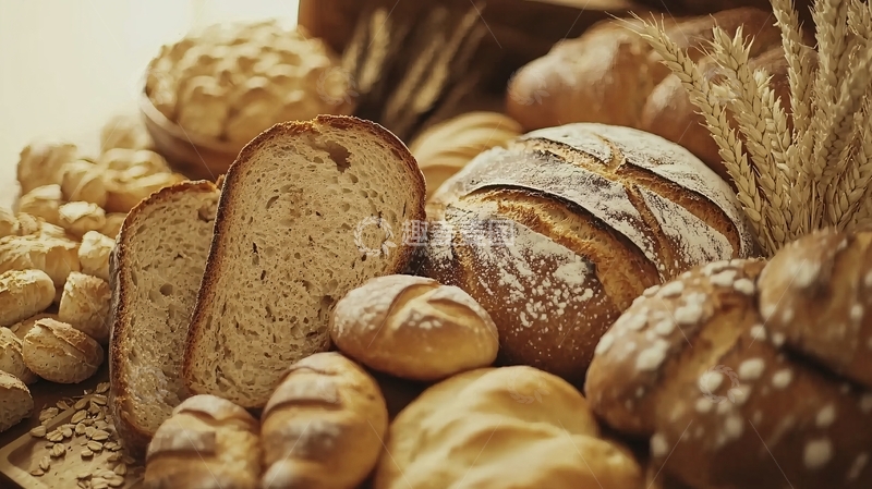 高清大图下载【趣麦麦图】各式面包种类大全