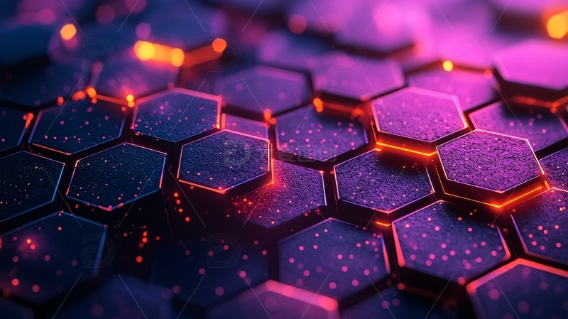 高清大图下载【趣麦麦图】六边形网格