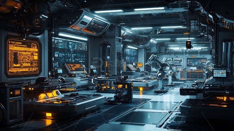 高清大图下载【趣麦麦图】未来科技感实验室