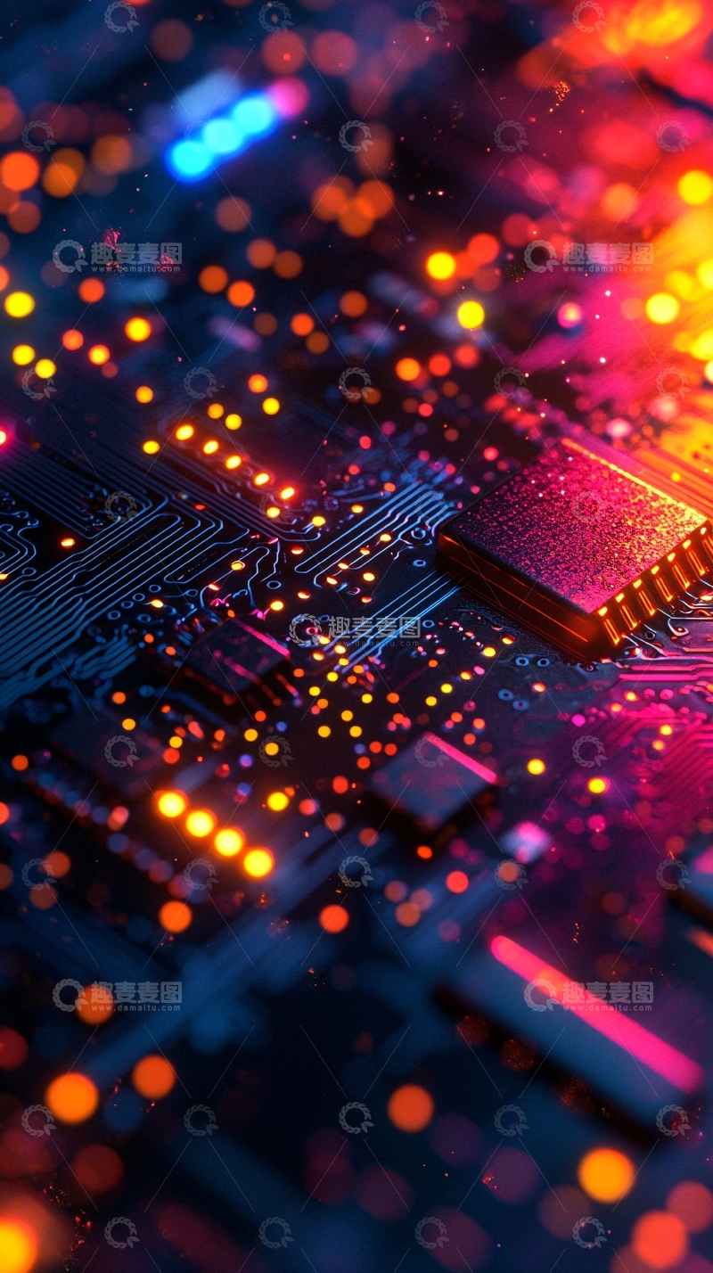 高清大图下载【趣麦麦图】科技感电路板