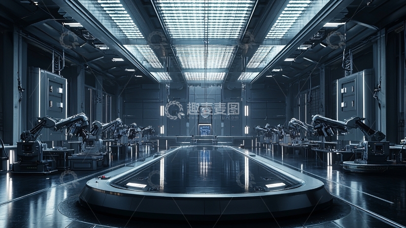 高清大图下载【趣麦麦图】未来科技感长廊