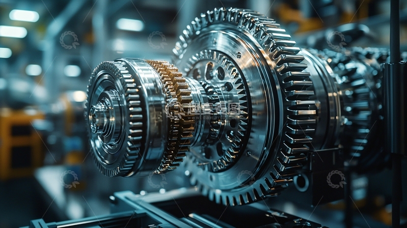 高清大图下载【趣麦麦图】精密的齿轮机械结构