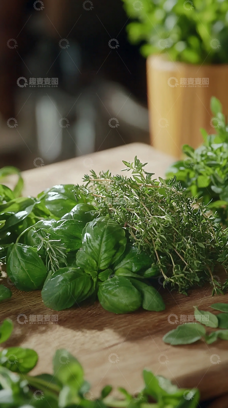 高清大图下载【趣麦麦图】新鲜香草组合