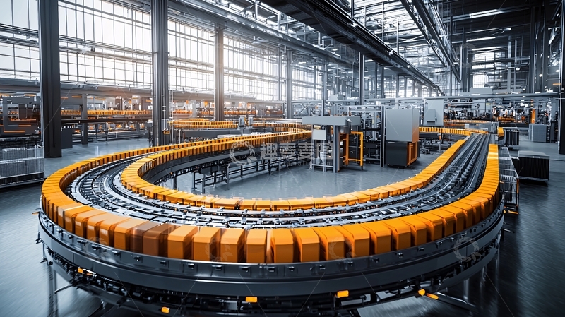 高清大图下载【趣麦麦图】现代化工厂流水线