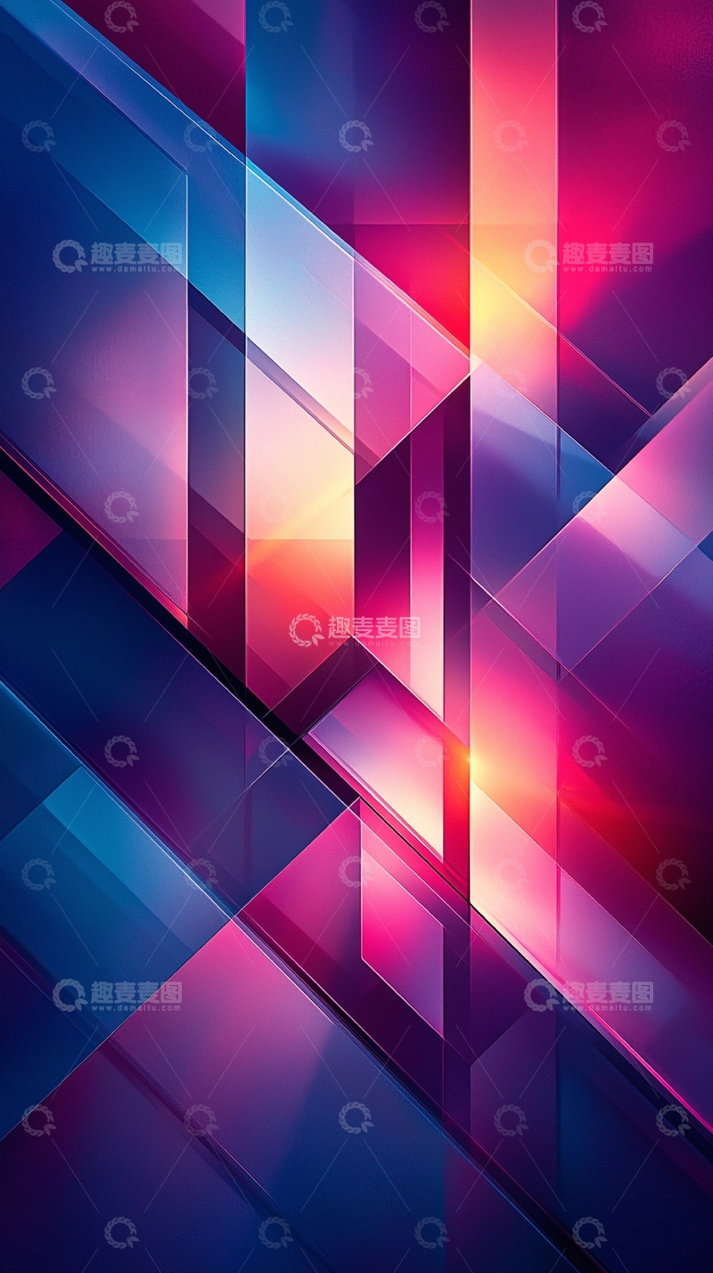 高清大图下载【趣麦麦图】抽象渐变几何形状