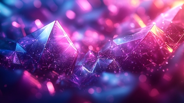 紫色蓝色水晶簇背景