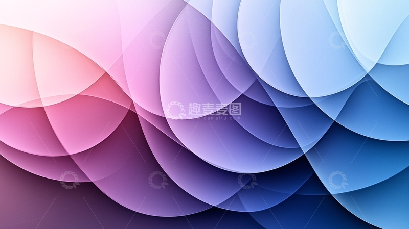 高清大图下载【趣麦麦图】抽象渐变波浪背景