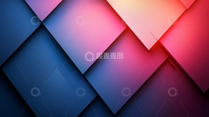 高清大图下载【趣麦麦图】多色菱形几何抽象背景