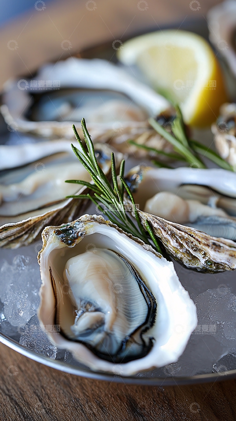 高清大图下载【趣麦麦图】新鲜美味生蚝