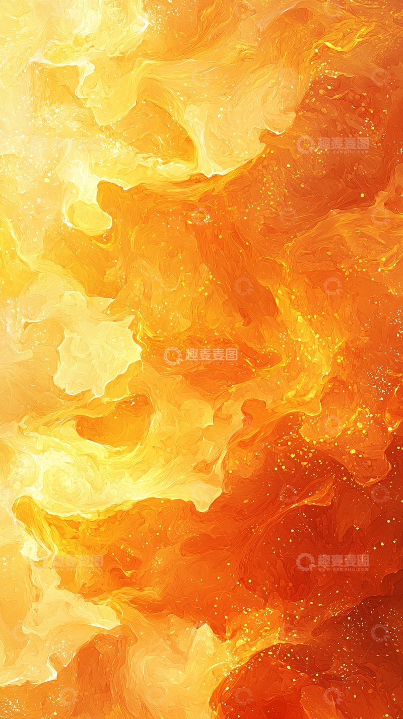 高清大图下载【趣麦麦图】抽象橙黄色背景