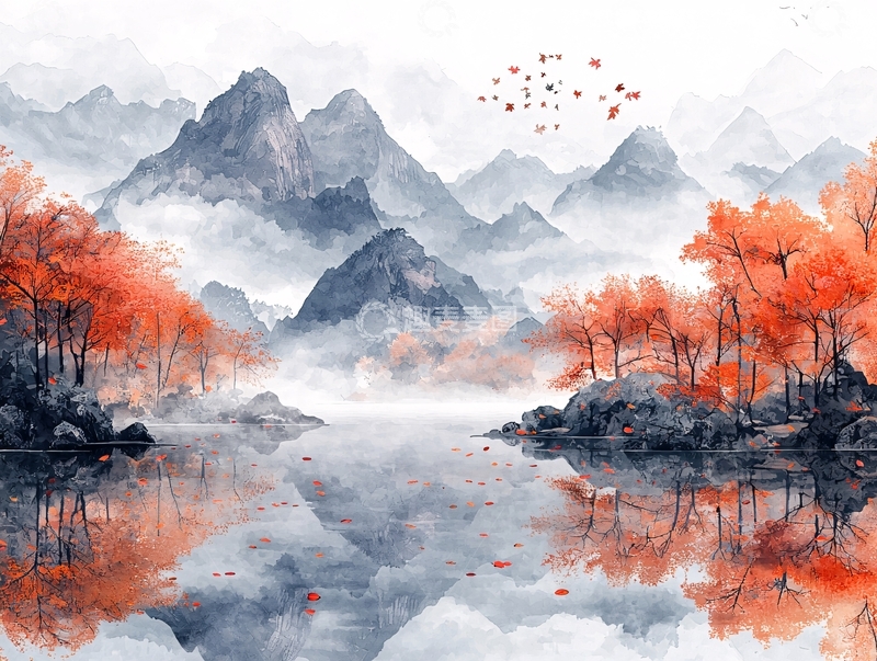 高清大图下载【趣麦麦图】水墨画