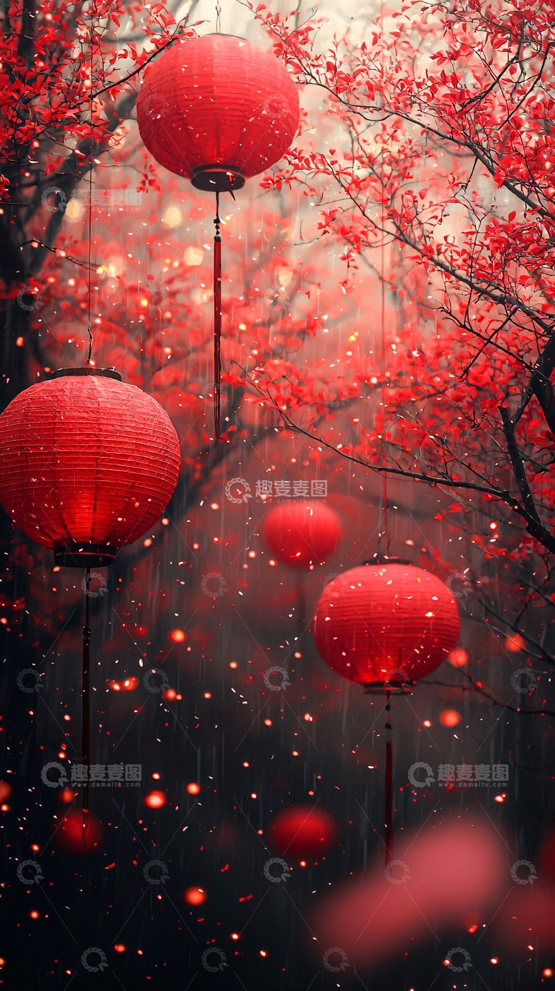 高清大图下载【趣麦麦图】红色灯笼