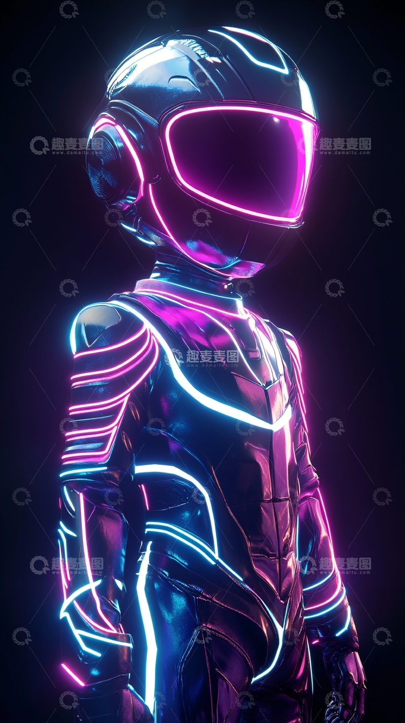 高清大图下载【趣麦麦图】未来科技感太空宇航员