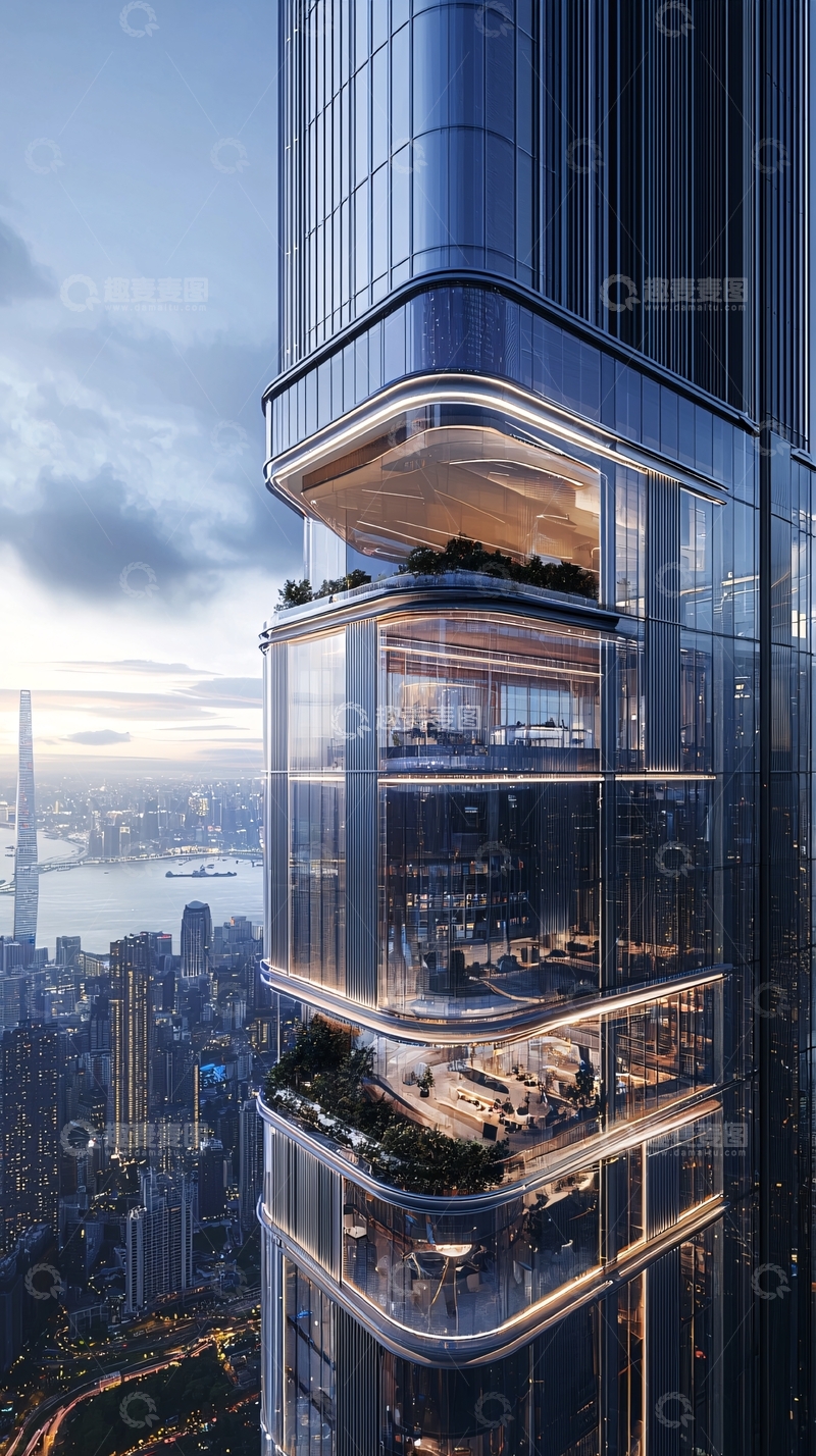 高清大图下载【趣麦麦图】现代摩天大楼外观