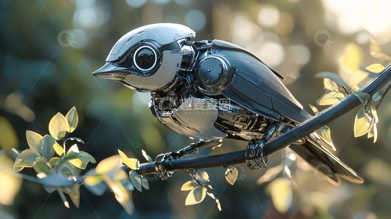 高清大图下载【趣麦麦图】机械鸟