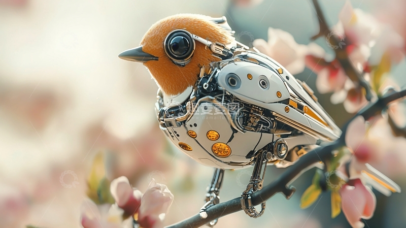 高清大图下载【趣麦麦图】机械鸟