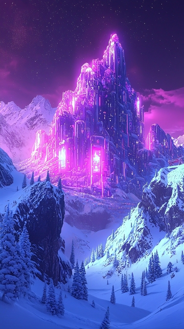 紫色水晶城堡