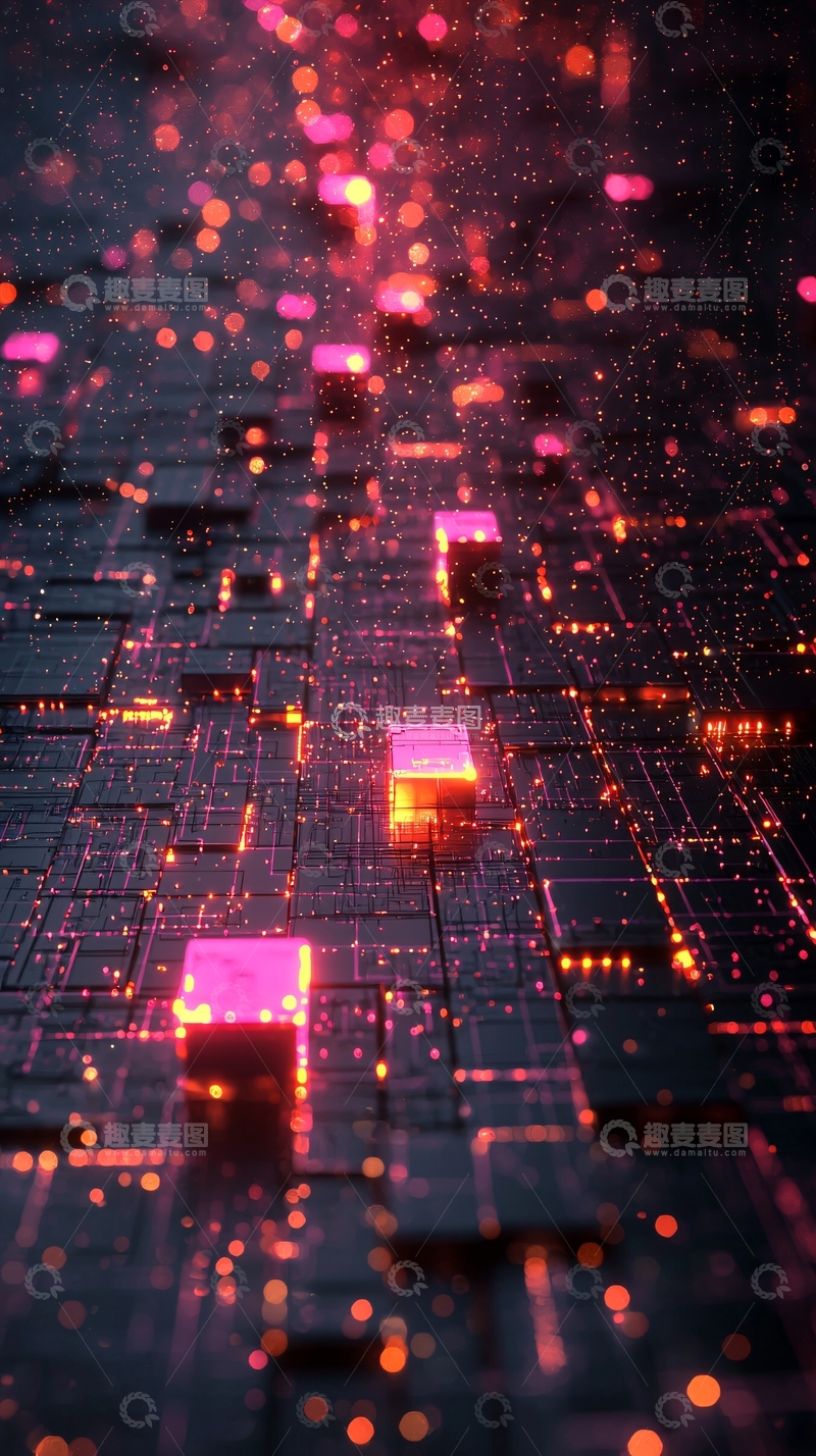 高清大图下载【趣麦麦图】抽象科技背景