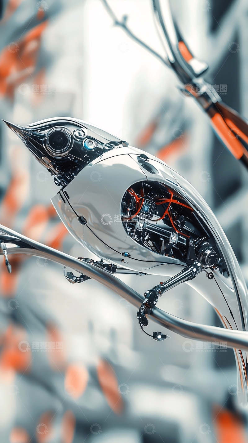 高清大图下载【趣麦麦图】机械鸟