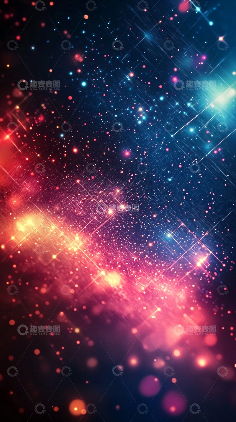 高清大图下载【趣麦麦图】绚丽多彩的宇宙星河