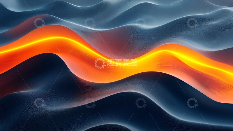 高清大图下载【趣麦麦图】抽象艺术波浪