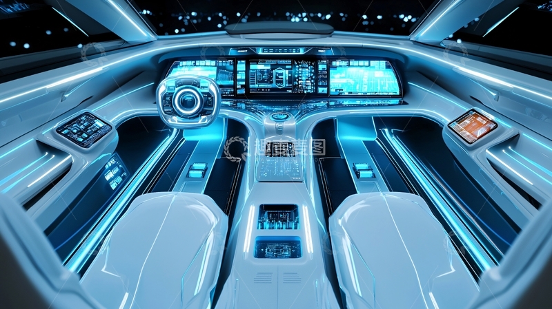 高清大图下载【趣麦麦图】未来汽车内饰