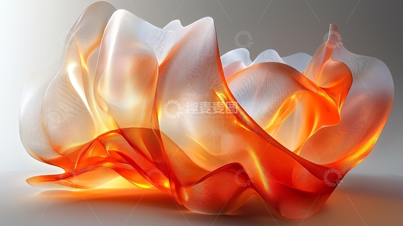 高清大图下载【趣麦麦图】抽象火焰纹理艺术品