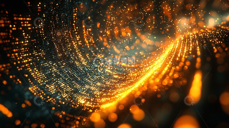 高清大图下载【趣麦麦图】流光溢彩的能量粒子