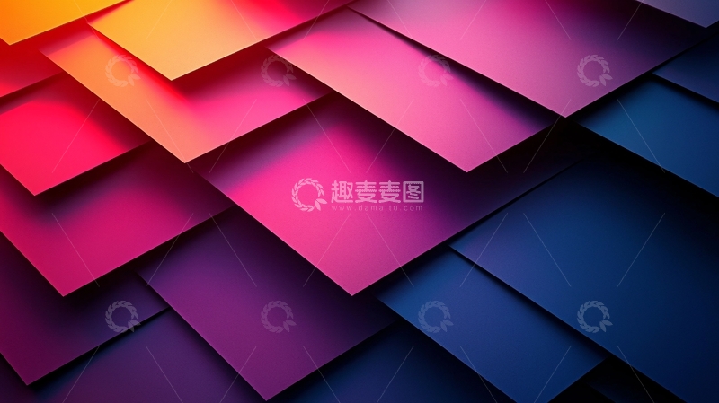 高清大图下载【趣麦麦图】彩色纸张堆叠