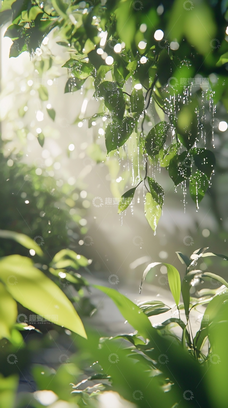 高清大图下载【趣麦麦图】雨后森林