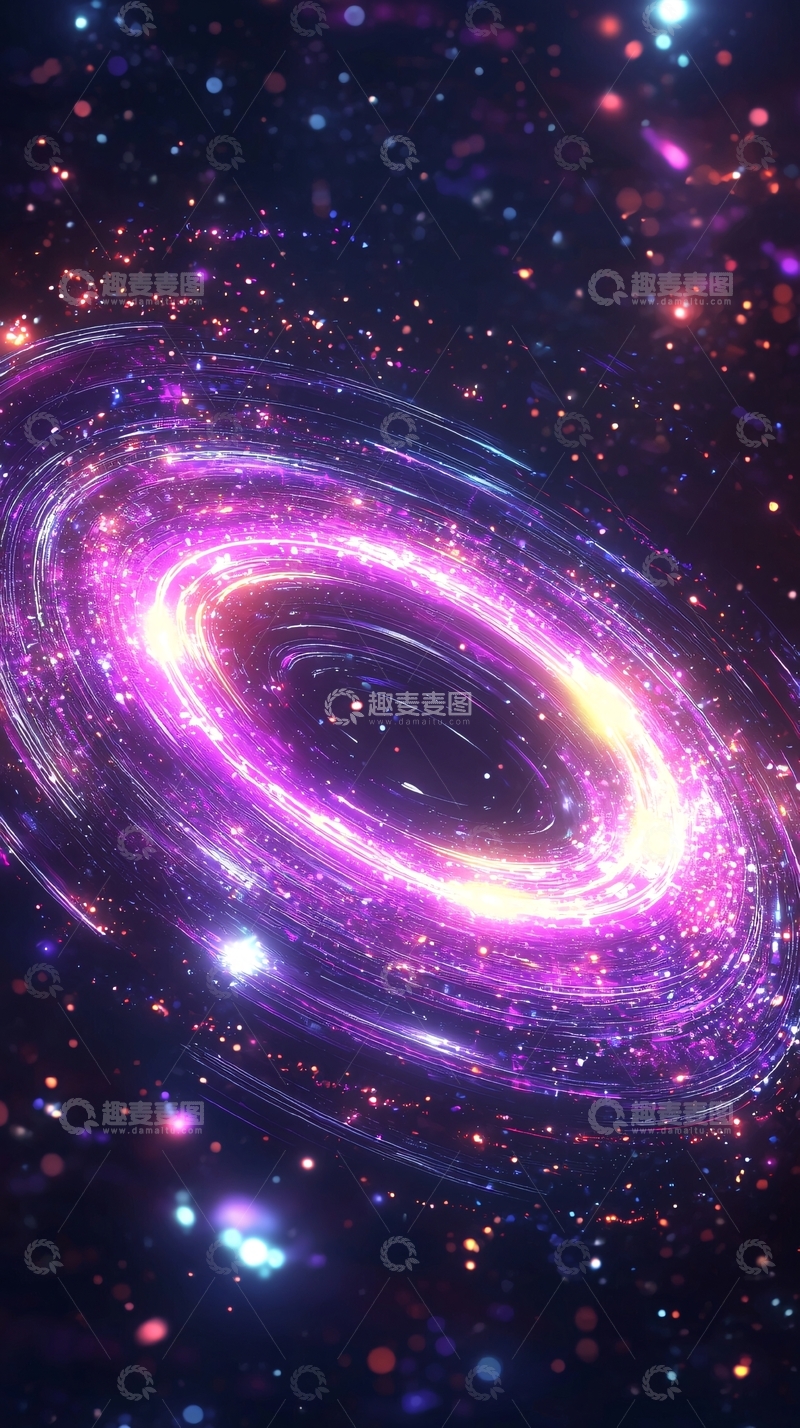 高清大图下载【趣麦麦图】紫色宇宙漩涡