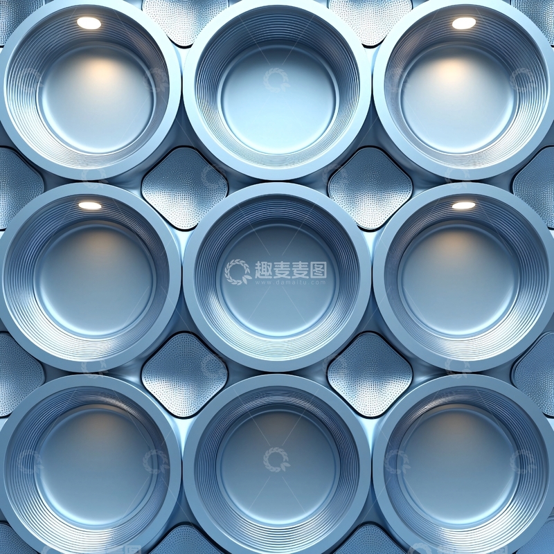 高清大图下载【趣麦麦图】圆形凹槽结构